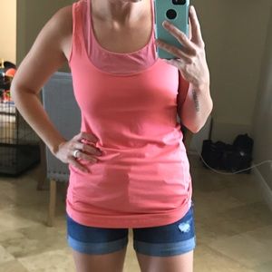 Coral mesh Tank Lululemon
